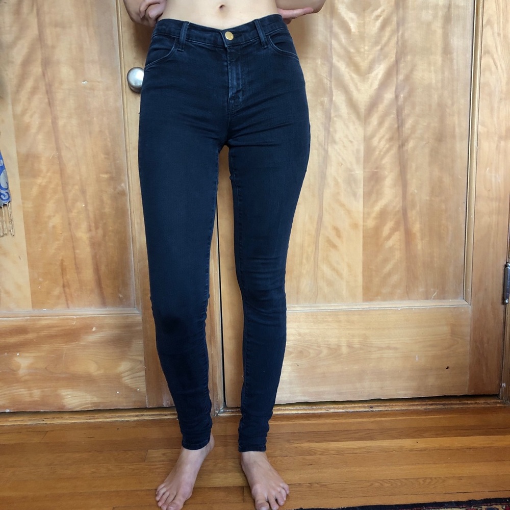 High-waisted skinny j brands with stretch